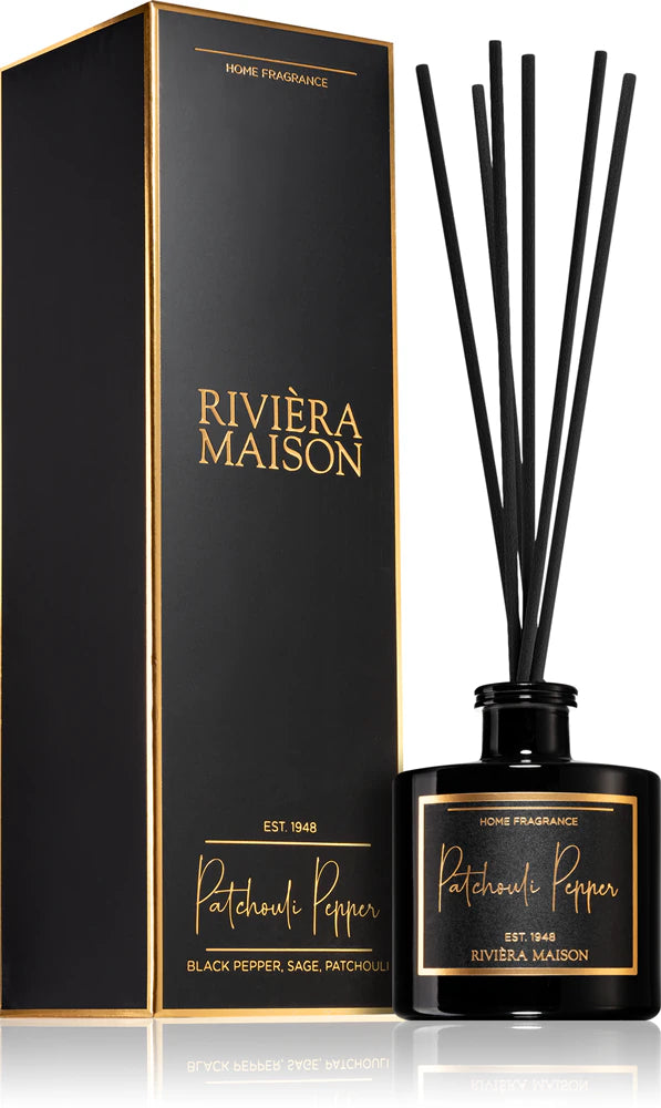 Rivièra Maison Home Fragrance – Patchouli Pepper Aroma Diffuser | Spicy & Herbal Notes – 200ml