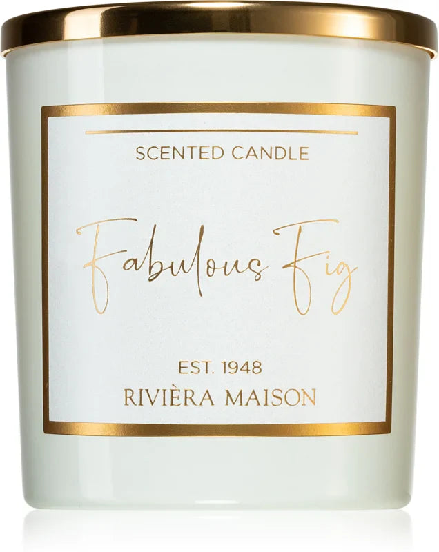 Rivièra Maison Scented Candle – Fabulous Fig | Floral, Fruity & Woody Aroma