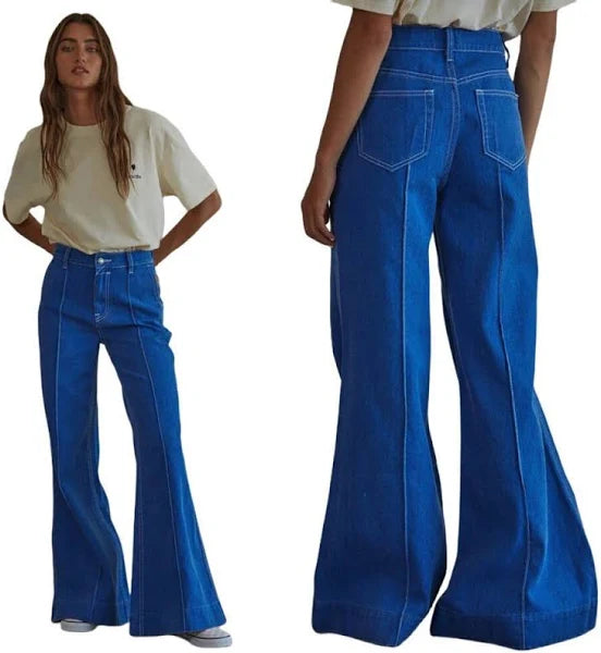 At A Crossroads High Waisted Flare Jeans