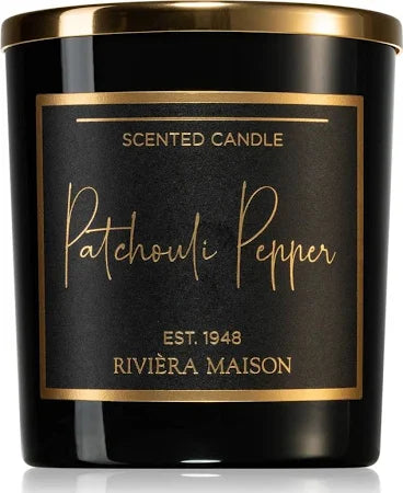 Rivièra Maison Scented Candle – Patchouli Pepper | Spicy & Herbal Aroma