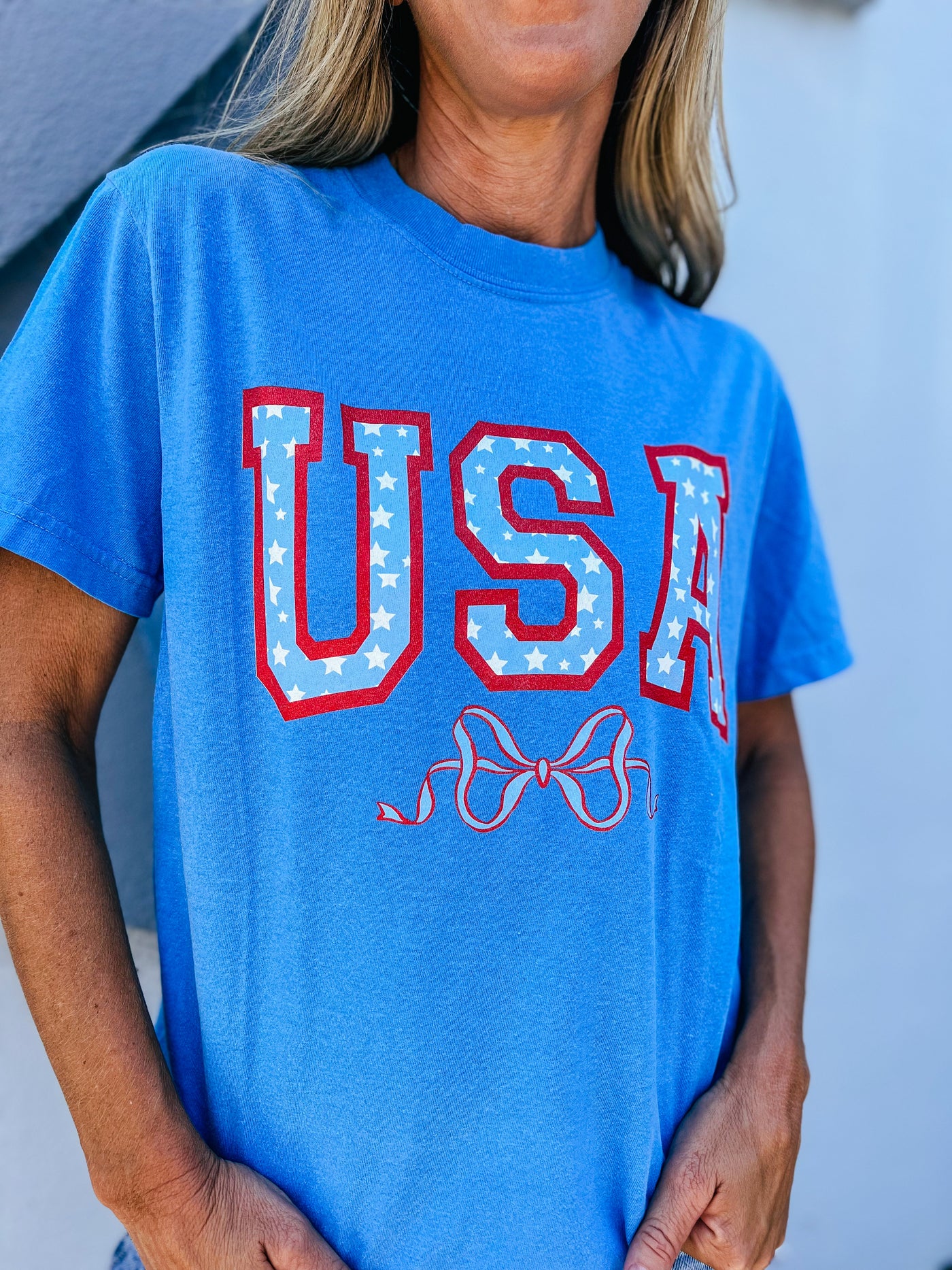 USA Coquette Bow Graphic Tee