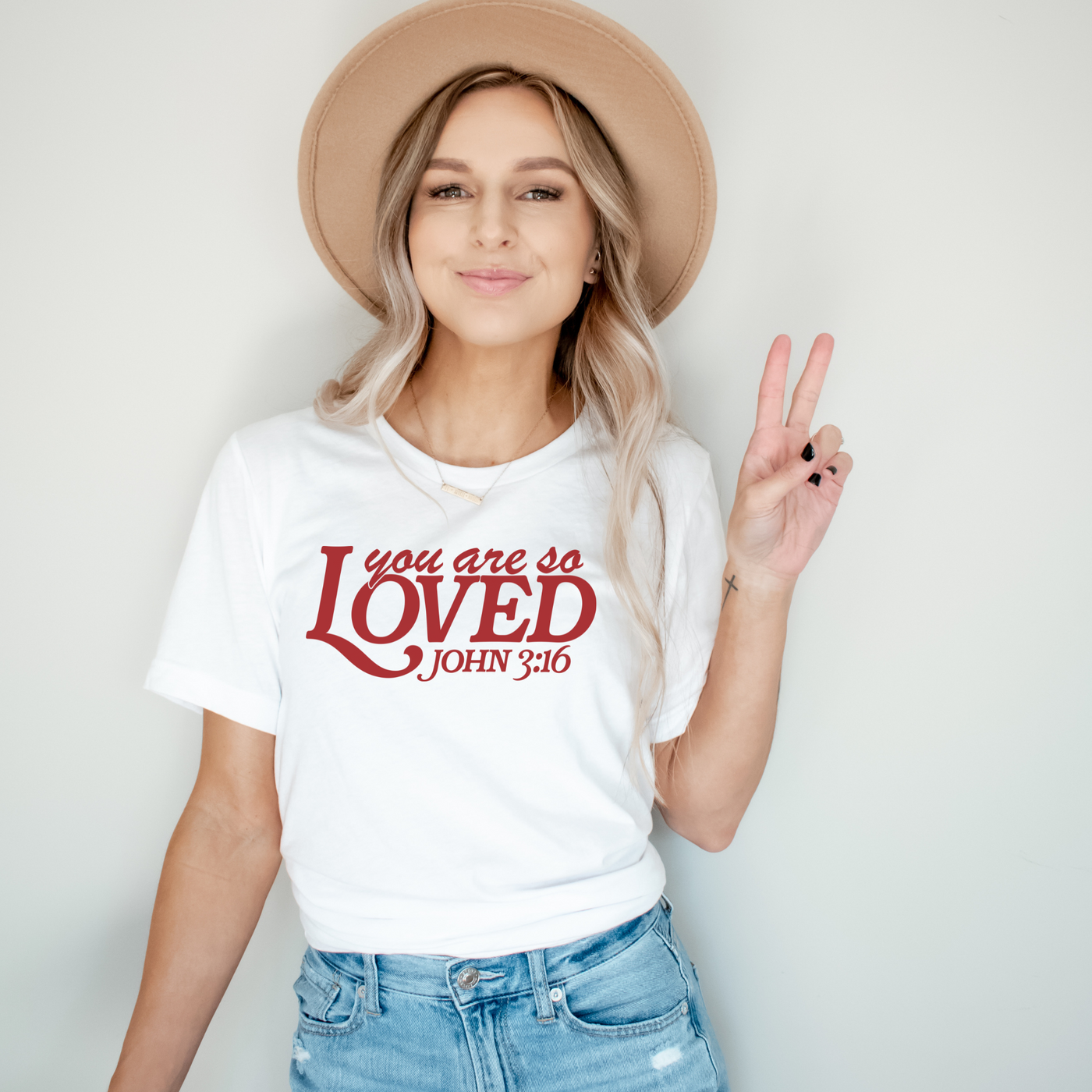 You Are So Loved Graphic Tee - White