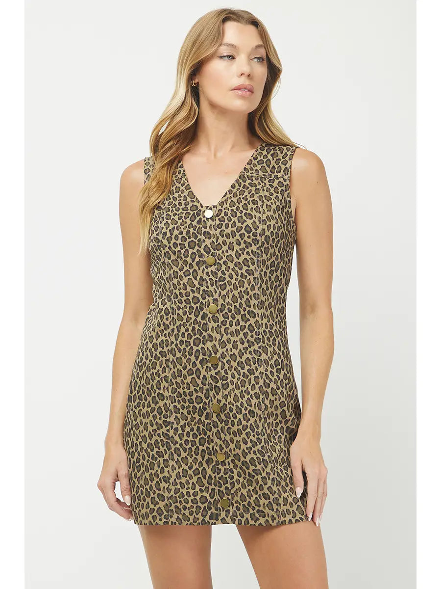 City Safari Leopard Mini Dress