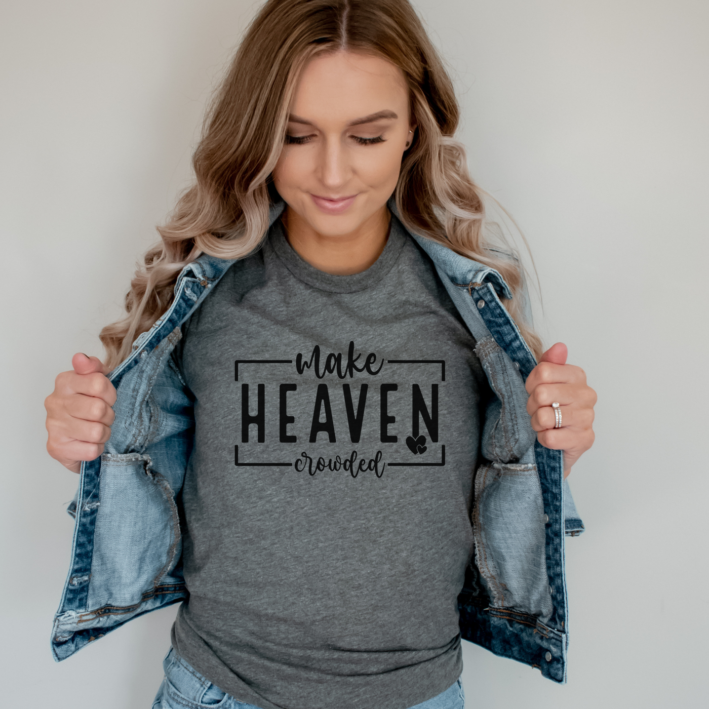 Make Heaven Crowded Graphic Tee - Deep Heather