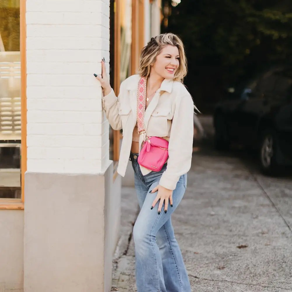 Ellie Crossbody Bag - Pink
