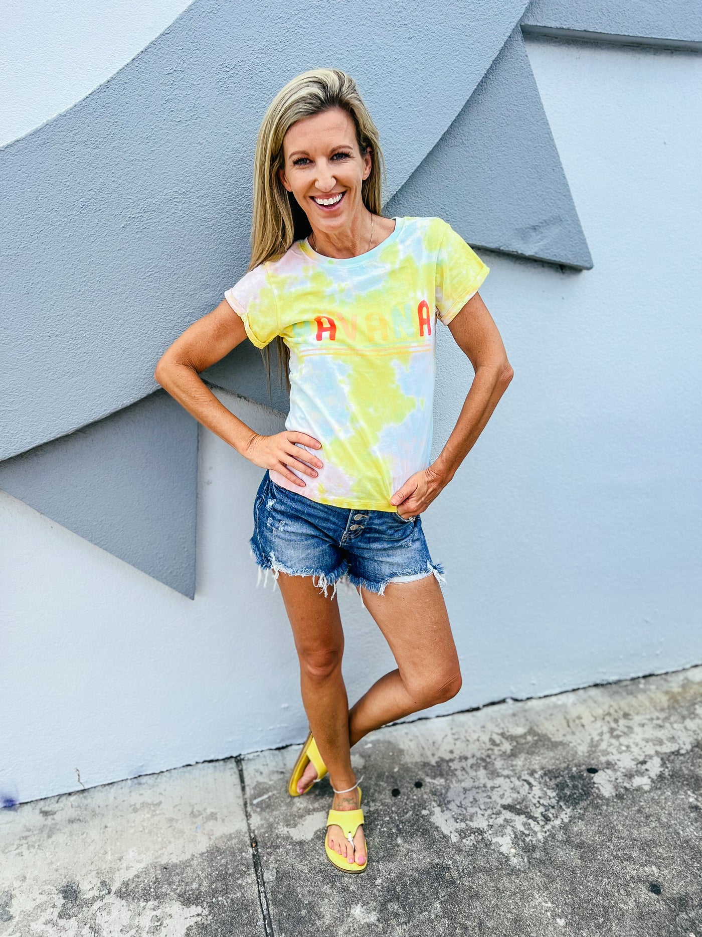 Havana Tie Dye Graphic Tee {Recycled Karma}