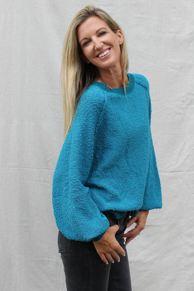 Just A Touch Puff Sleeve Sweater