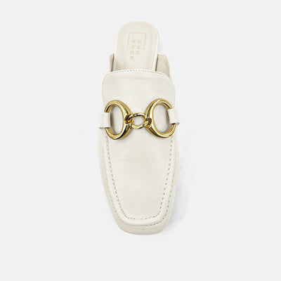 Andromeda Slip On Loafers - Bone