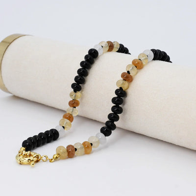 Brooke Black And Brown Gemstone Necklace {Treasure Jewels}