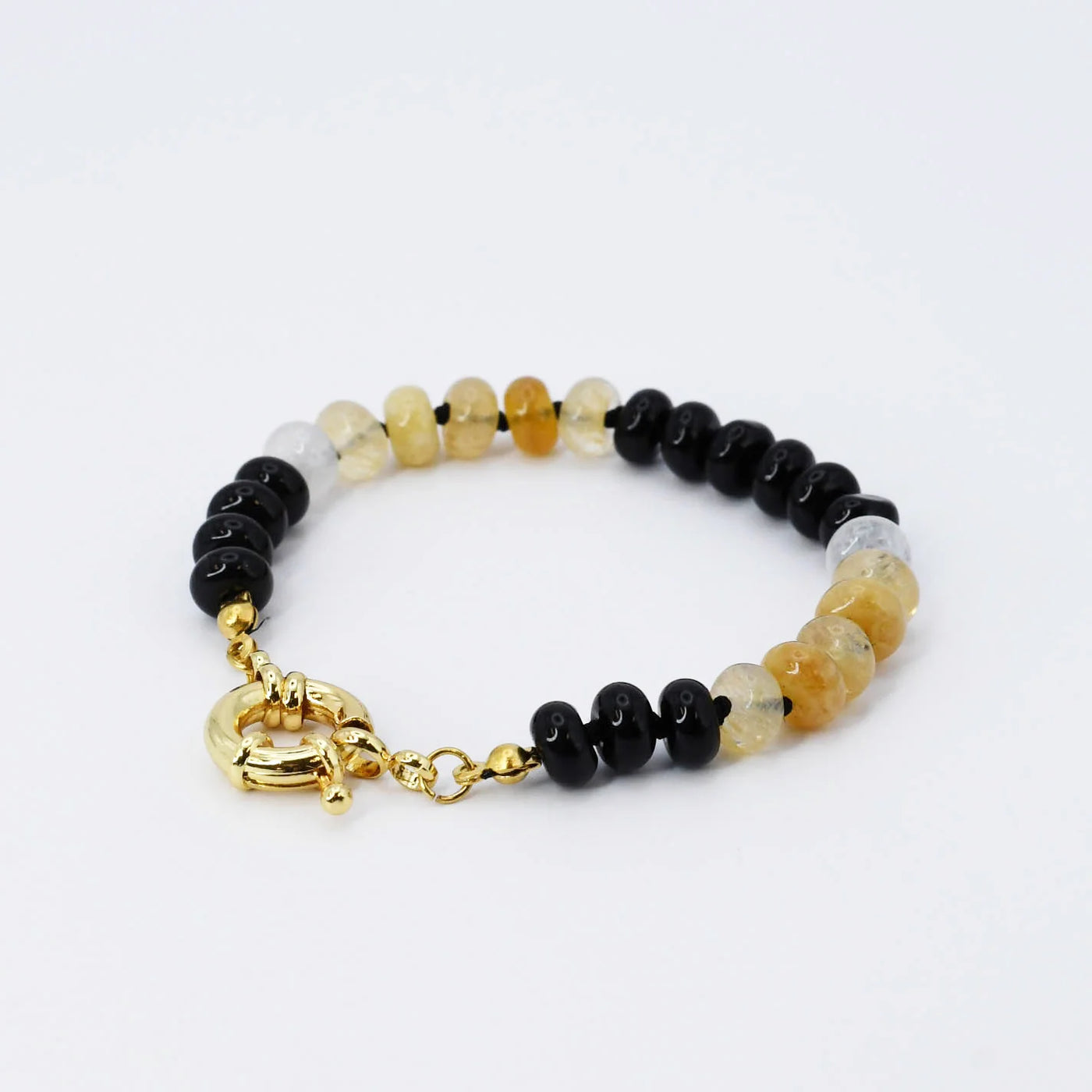 Black and Brown Brooke Gemstone Bracelet