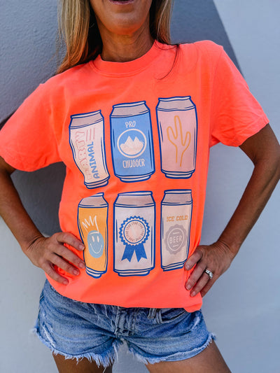 Girly Beer Can Graphic Tee