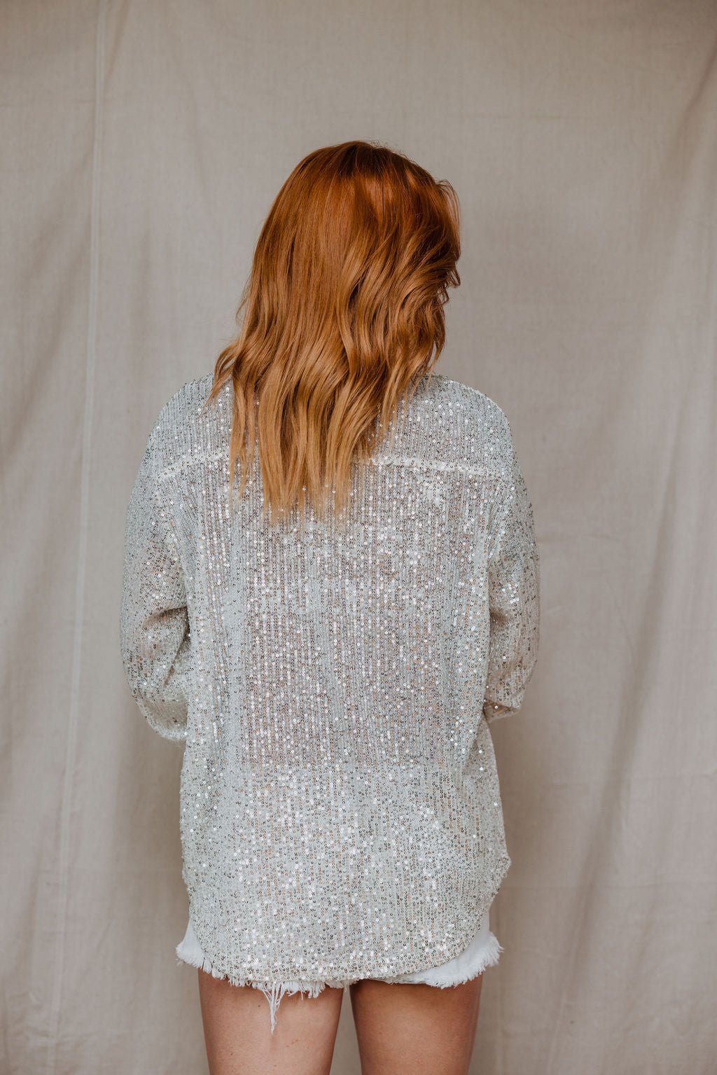 Take Me To The Disco Sequin Top - Sliver