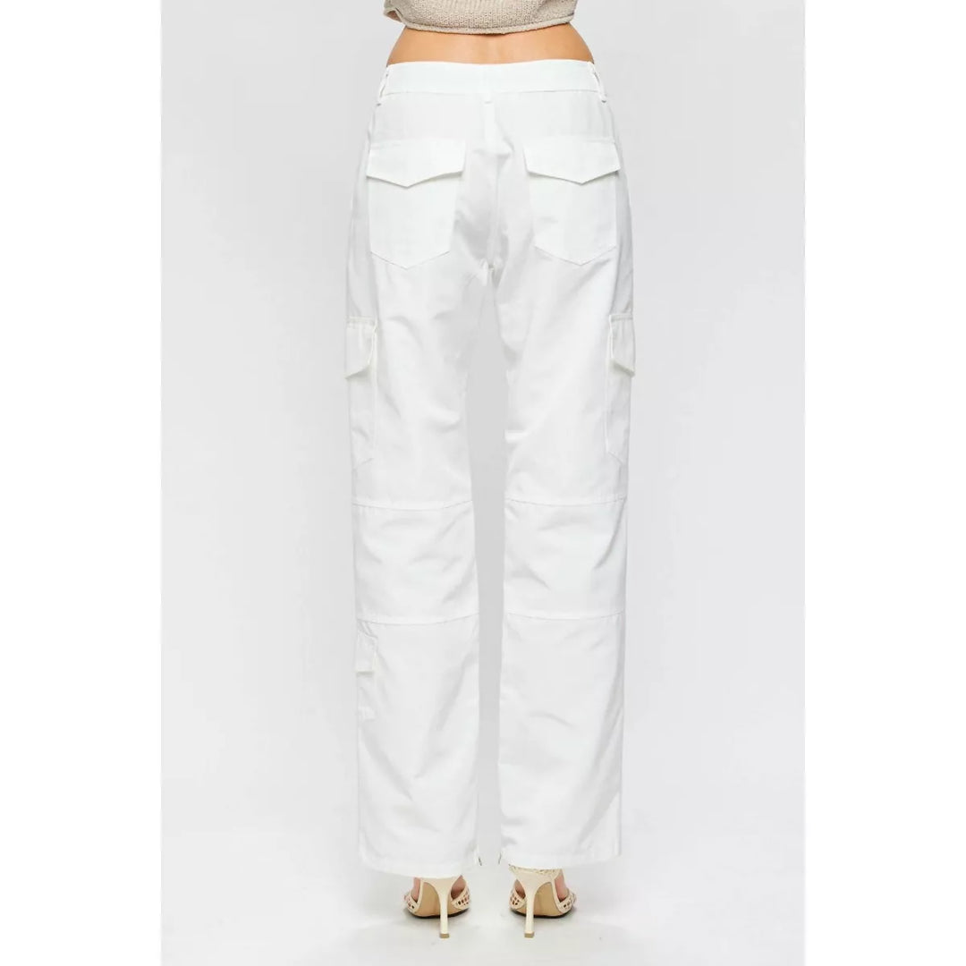 Mindy Utility Cargo Pants - Off White