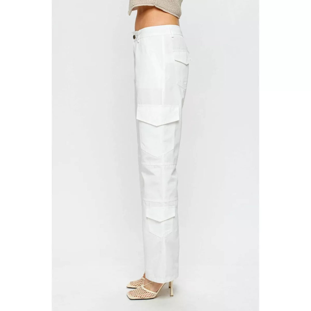 Mindy Utility Cargo Pants - Off White