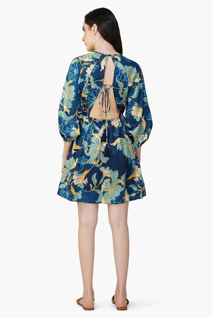 Golden Hour Tassel Tie Back Dress