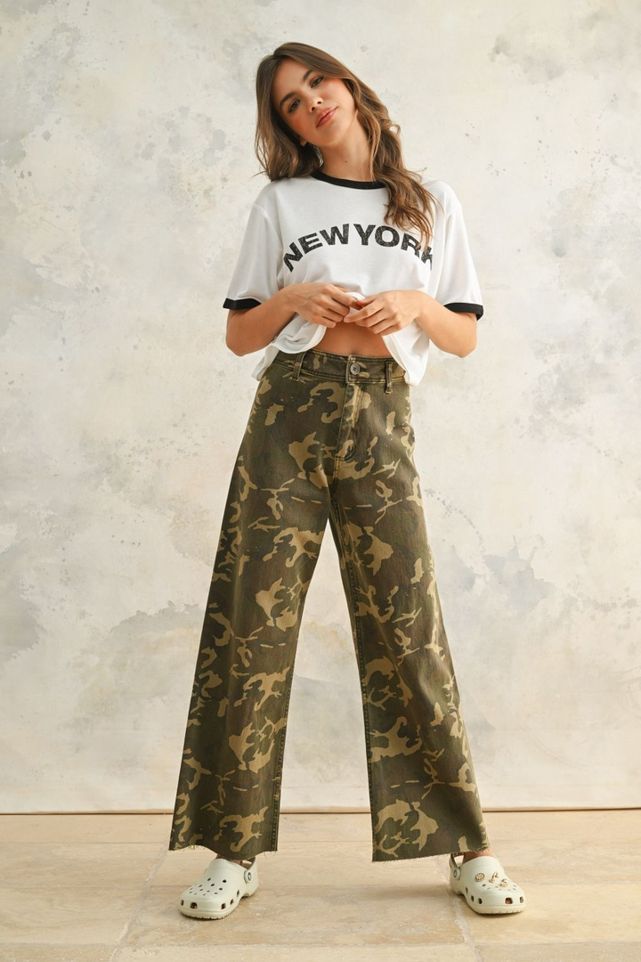 Camo Queen Wide Leg Pants