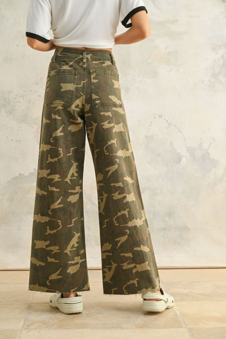 Camo Queen Wide Leg Pants