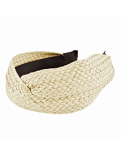 Rattan Headband - Ivory