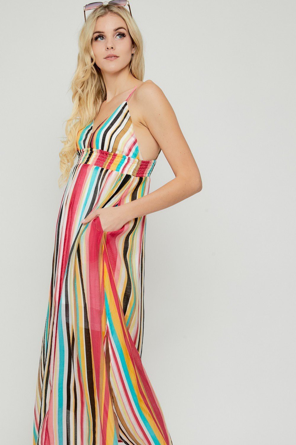 Be Bold Striped Maxi Dress