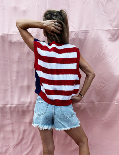 United We Sparkle Sweater Vest {Queen Of Sparkles}