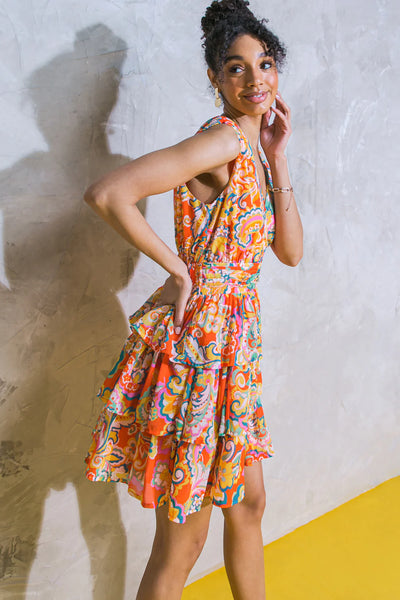 Afternoon In The Garden Woven Mini Dress