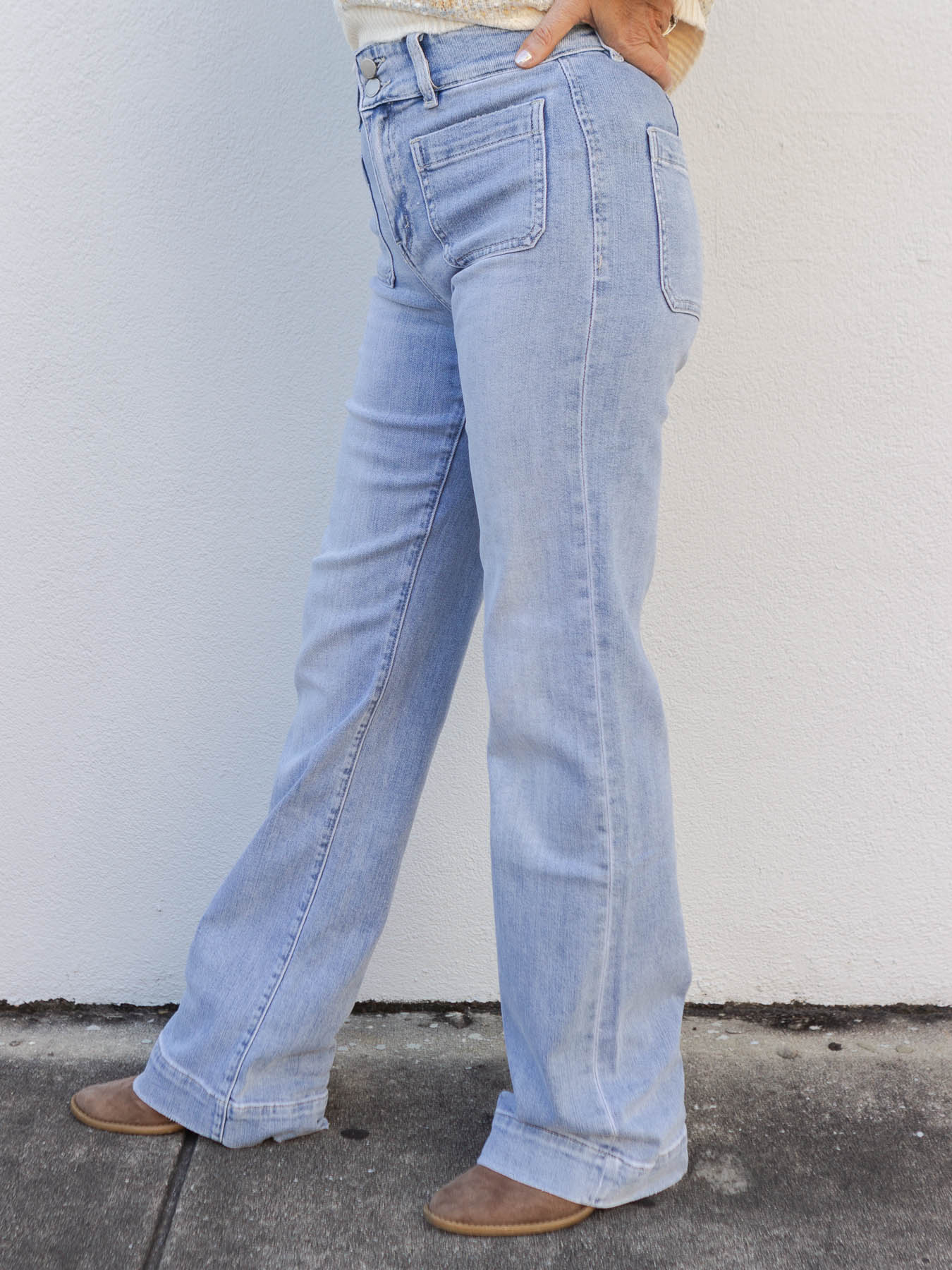 Bang On Blue - Super High Rise 90's Vintage Flare Jeans