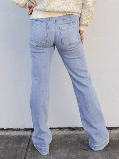 Bang On Blue - Super High Rise 90's Vintage Flare Jeans