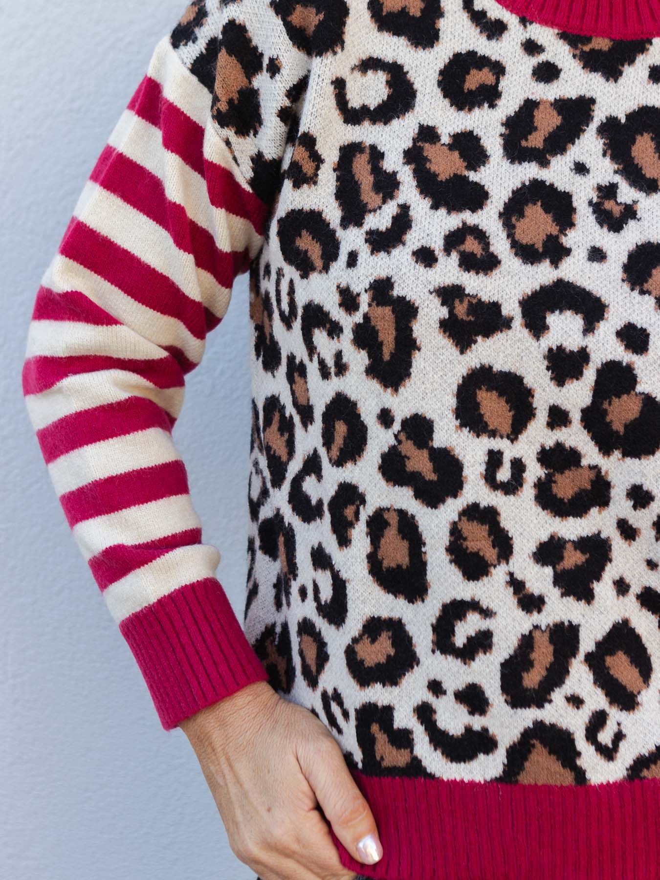 Wildly Underrated Leopard Striped Sweater