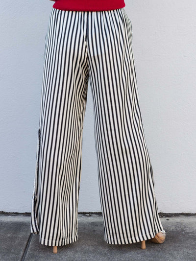 Gone Again Striped Straight Leg Pants