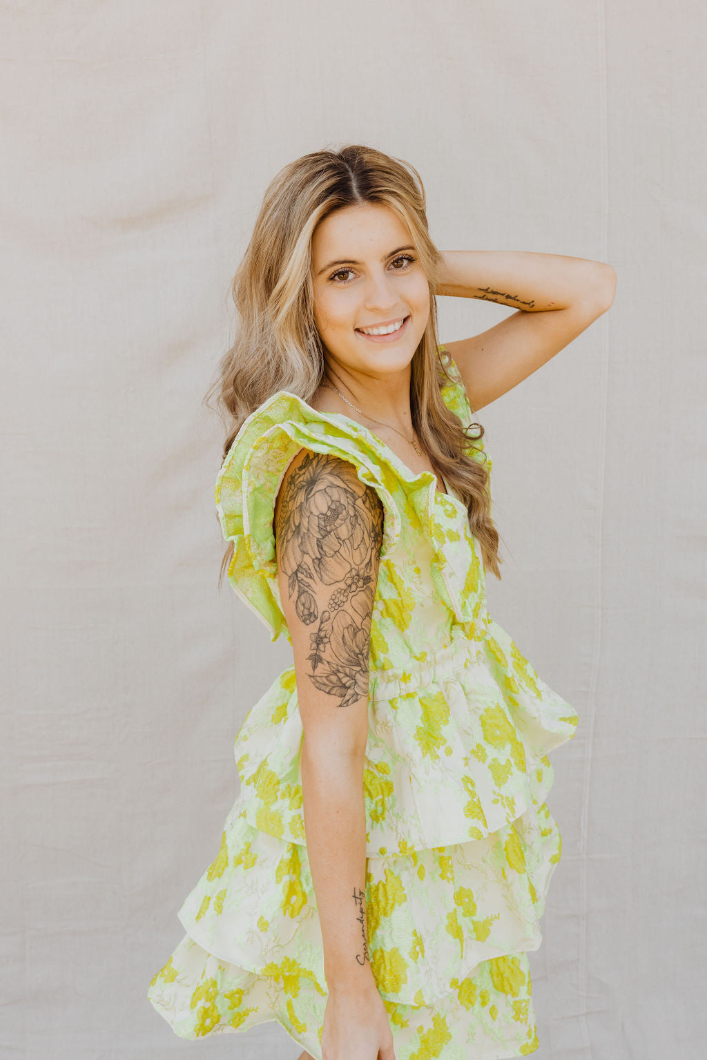Hudson Elastic Waist Mini Dress - Lemon Crush {Buddy Love}