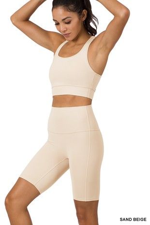 Work It Out Athletic Set - Sand Beige
