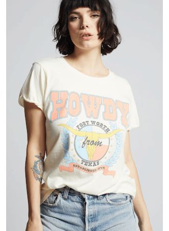 Howdy Fort Worth TX Graphic Tee