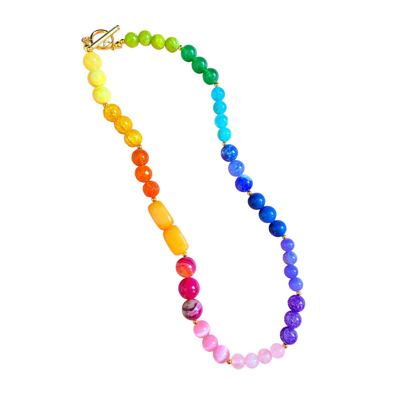 Rainbow Gemstone Necklace {Bohemian Gemme}