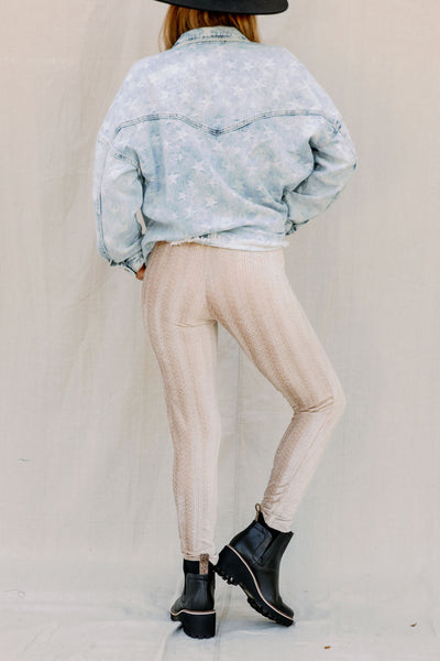 It's Party Time Texture Velvet Leggings
