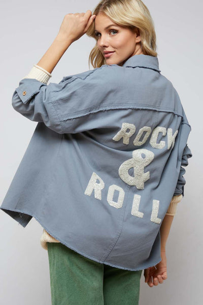Rock & Roll Button Down Sequin Shacket