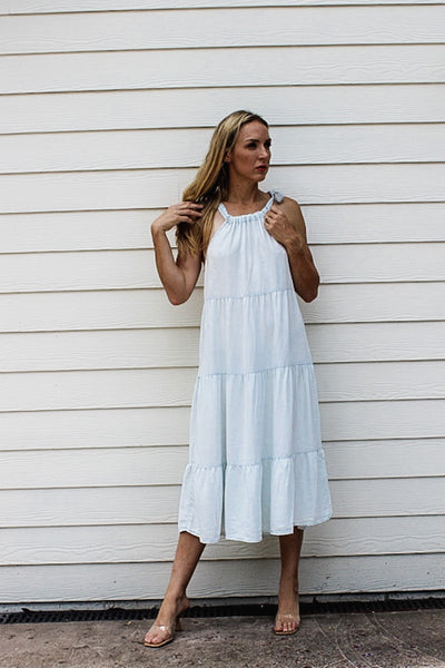 {Velvet Heart} Zariah Light Angel Halter Midi Dress