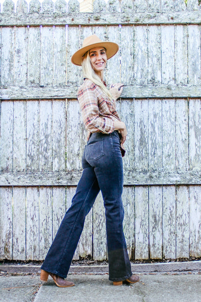 Sun Affair - High Rise Relax Flare Jeans {Flying Monkey}