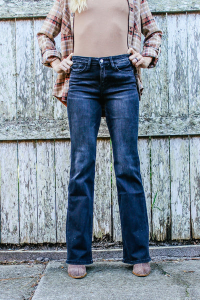 Sun Affair - High Rise Relax Flare Jeans {Flying Monkey}