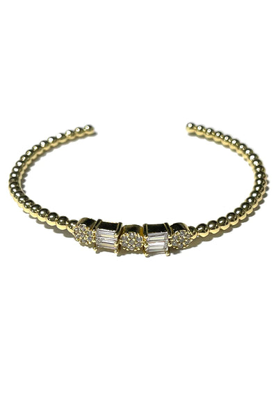 Elise CZ Pave' Bangle Cuff Bracelet {Kristalize Jewelry}