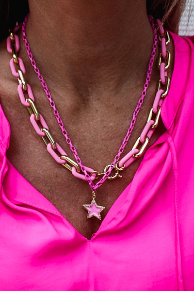 {Treasure Jewels} Chunky Light Pink Necklace