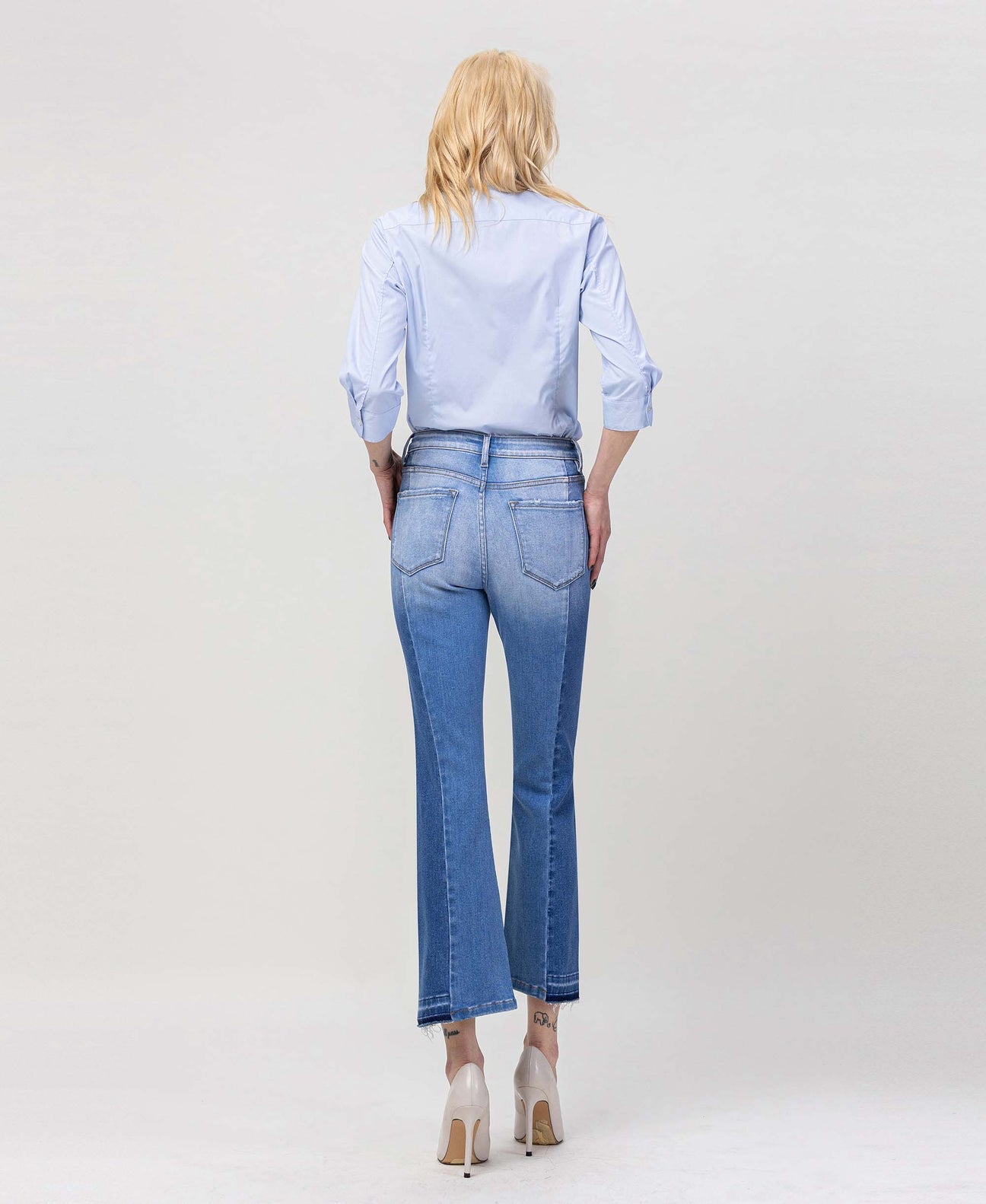 FLYING MONKEY SPIRITED HIGH RISE KICK FLARE JEANS